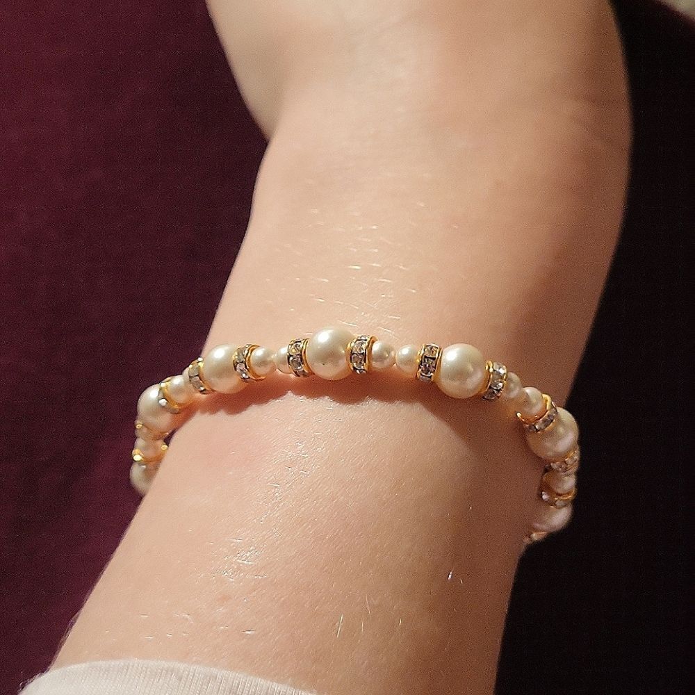 14K Gold Filled Pearl Bracelet